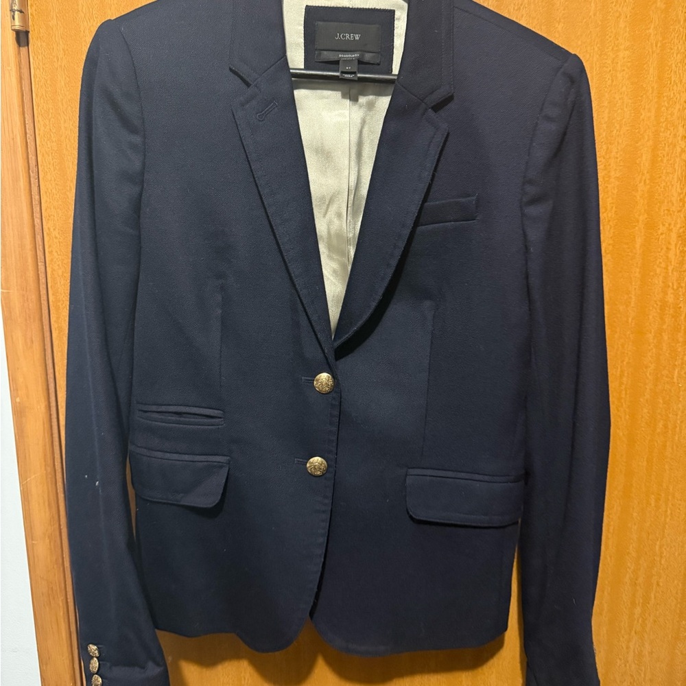 J. Crew Classic Navy Blazer with Gold Buttons18 inches pit to pit and length 25”